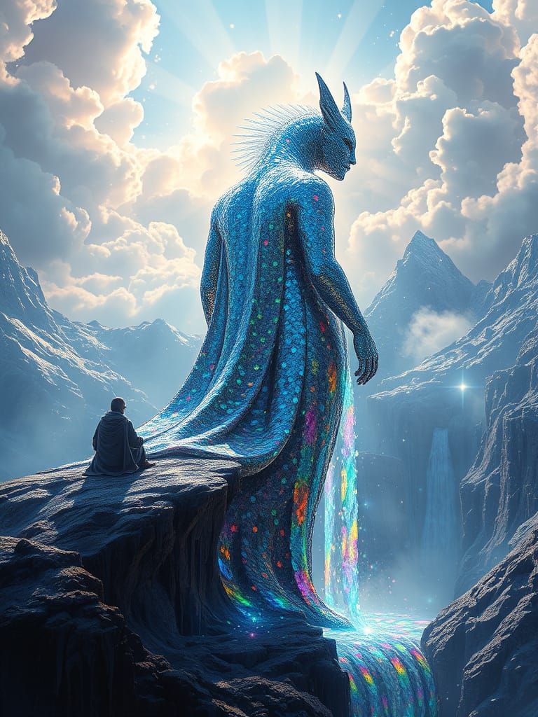 Ethereal Goddess of Iridescent Beauty