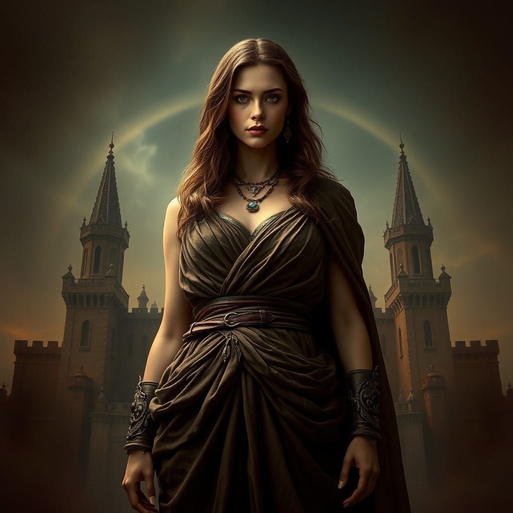Regal Woman Embodies Medieval Grandeur in Renaissance Style