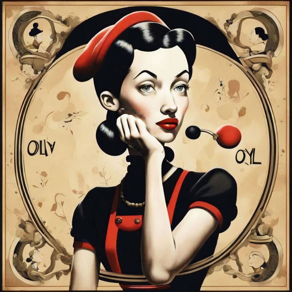 Surreal and Stylish Olive Oyl Reimagining