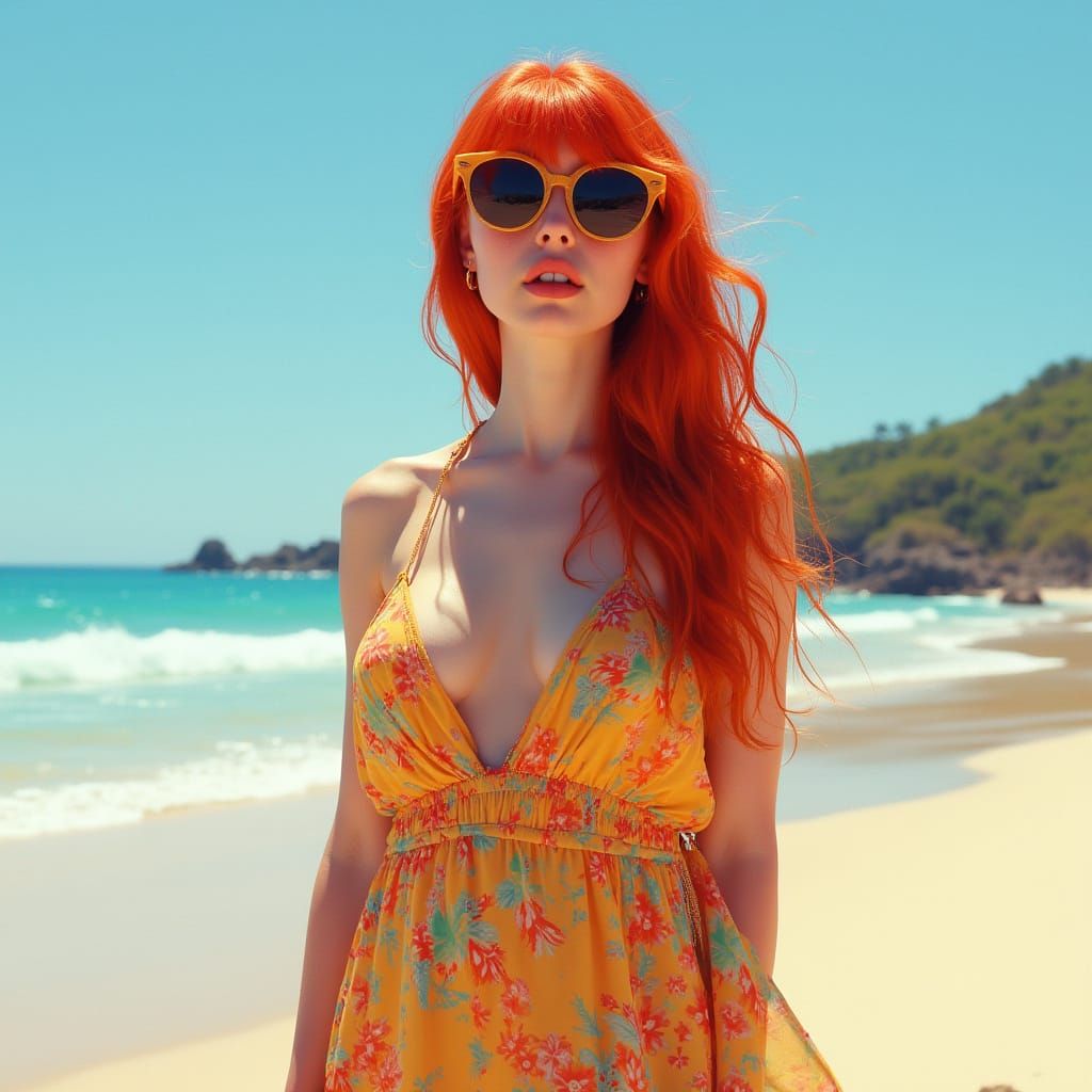 Bryce Dallas Howard on a Sun-Kissed Beach