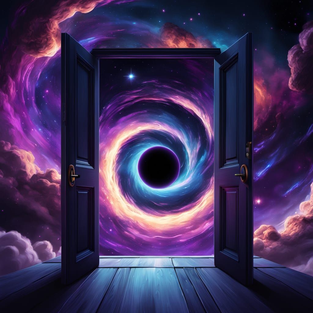 Doorway to a Black Hole: Digital Space Art