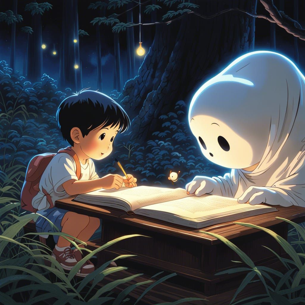 Adorable Ghost Helps Toddler, Anime Key Visual