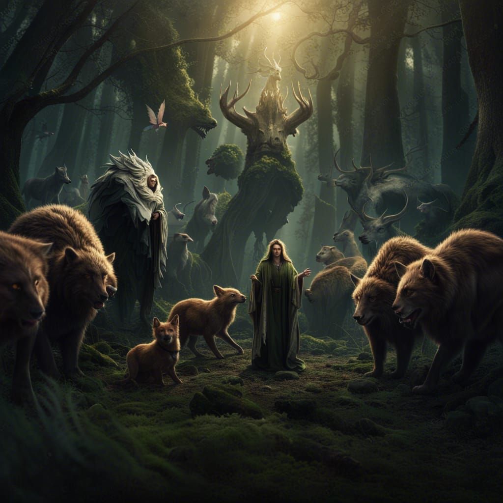 Druid Summons Forest Animals to Defend Family