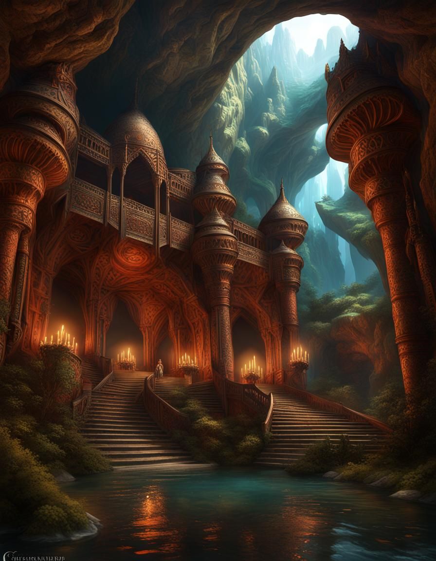 Kubla Khan's Xanadu Pleasure Dome: Fantasy Concept Art