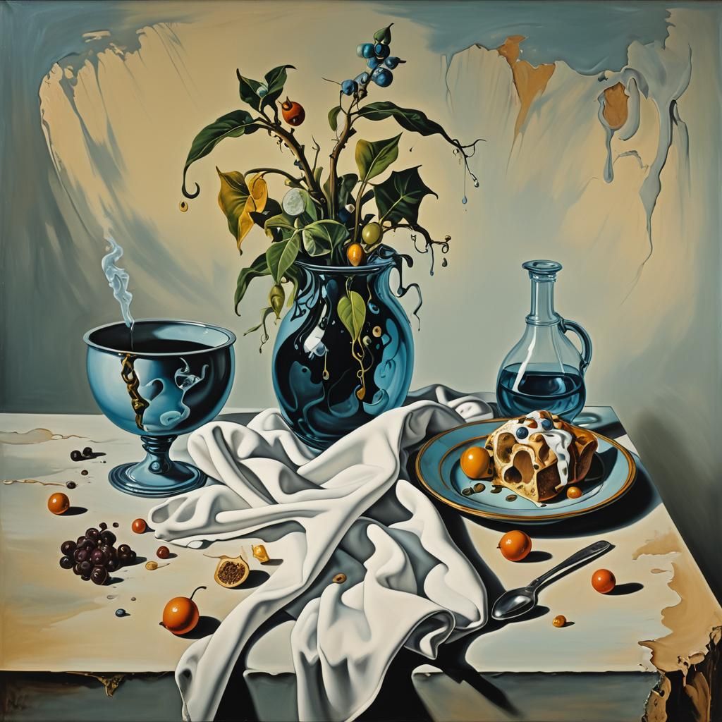 Surreal Still Life in Salvador Dali Style
