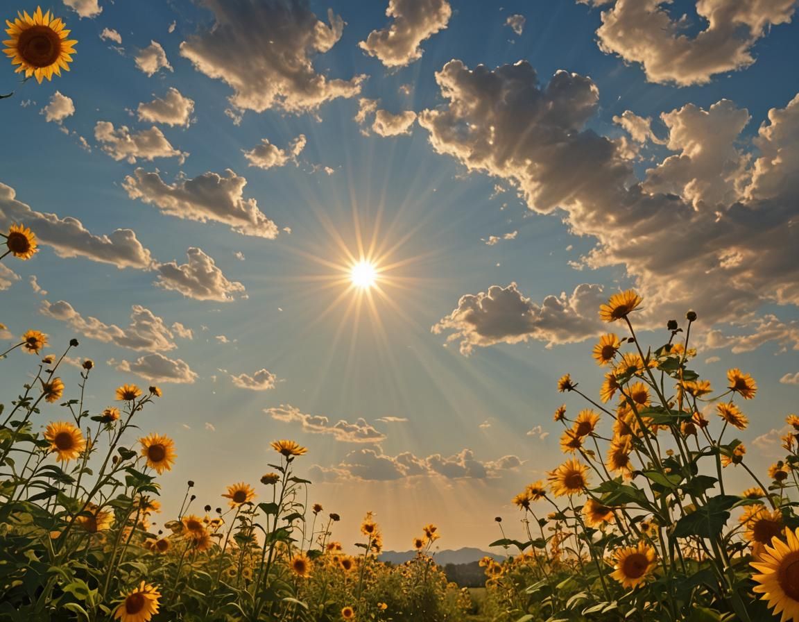 How beauteous the sun as it rises supreme