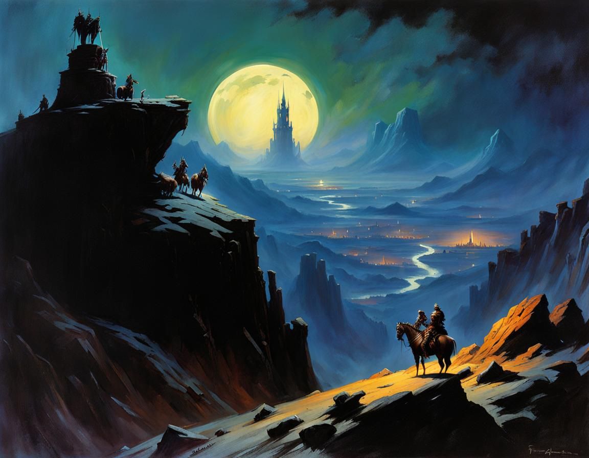 Dark Fantasy Undead Keep at Night