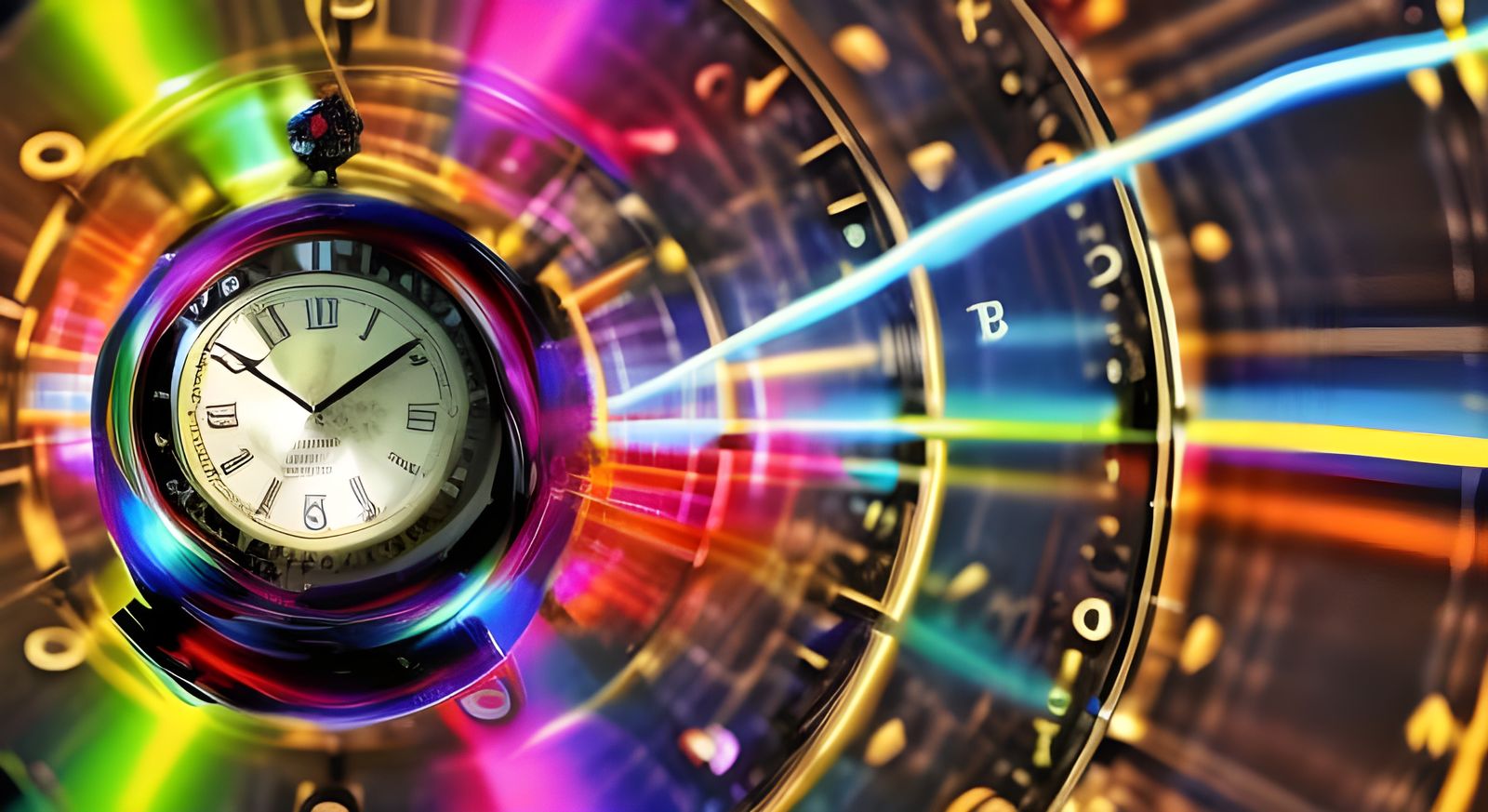 Time Machine Soaring Through Space and Time