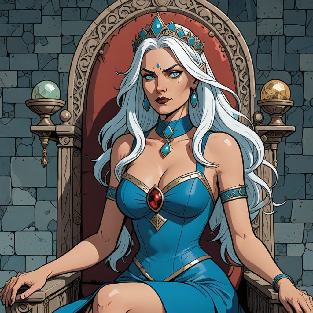 Regal Queen Dagmar in Provocative Royal Attire