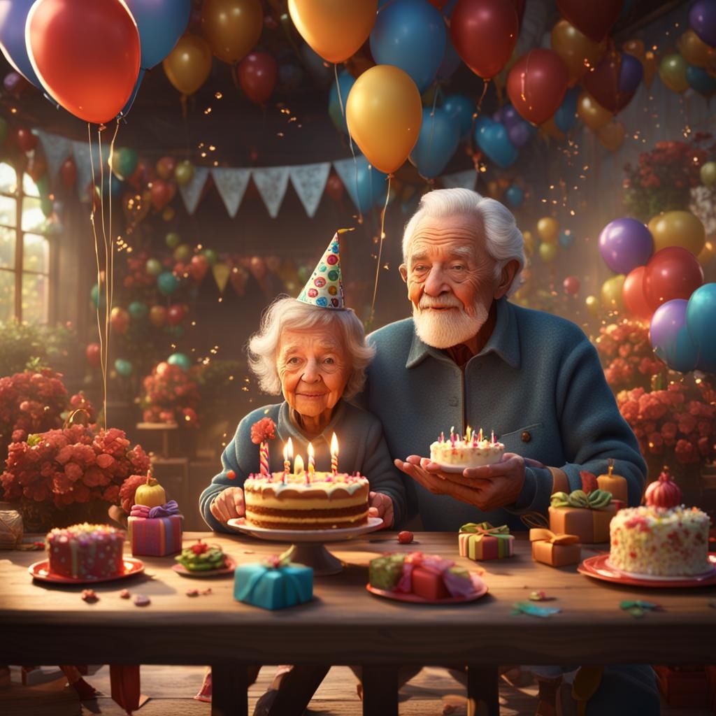 Toddler's Birthday Celebration: Gifts, Cake, Grandparents