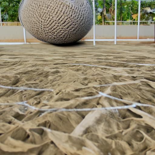 Volleyball on Fire: Hyperrealistic 3D Rendering