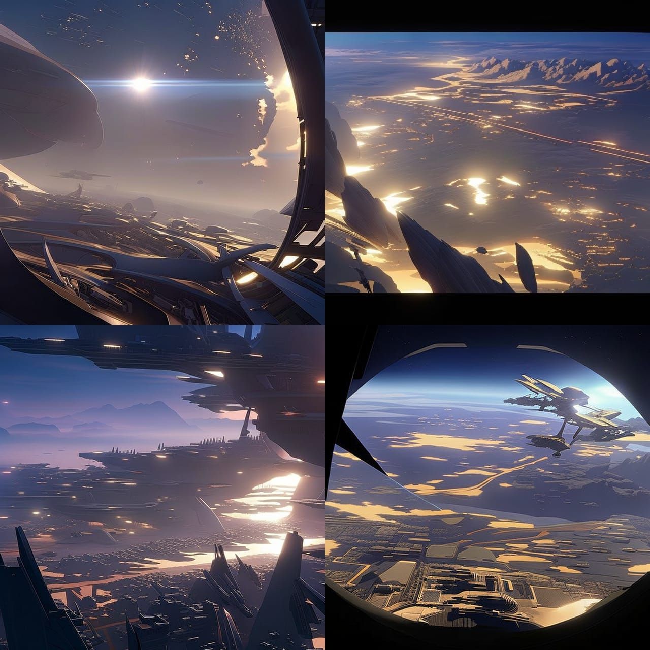 Isometric Motherbase in Deep Color, 8k Resolution