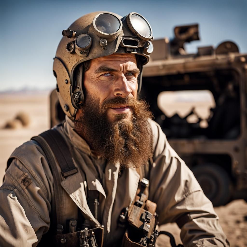 Post-Apocalyptic Mechanic Portrait in Professional Photograp...