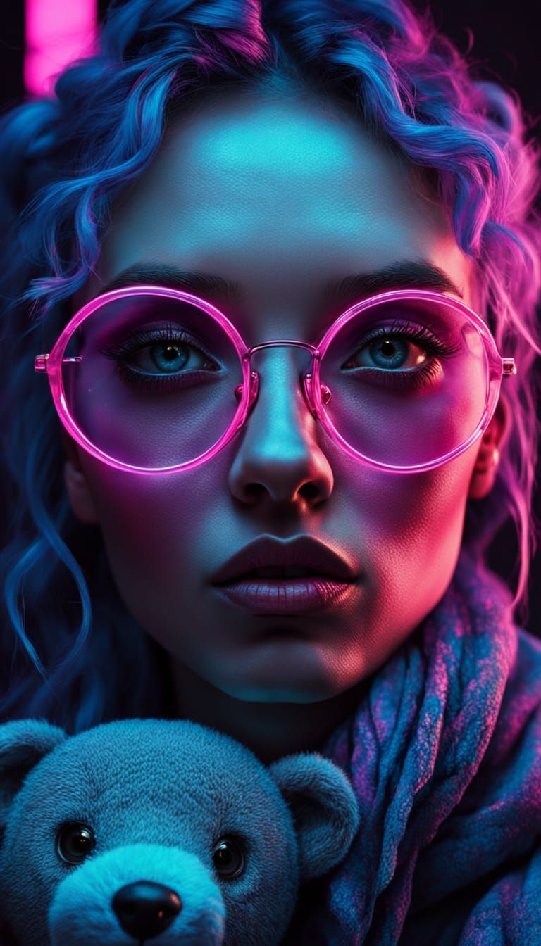 Bohemian Beauty in Neon Hues