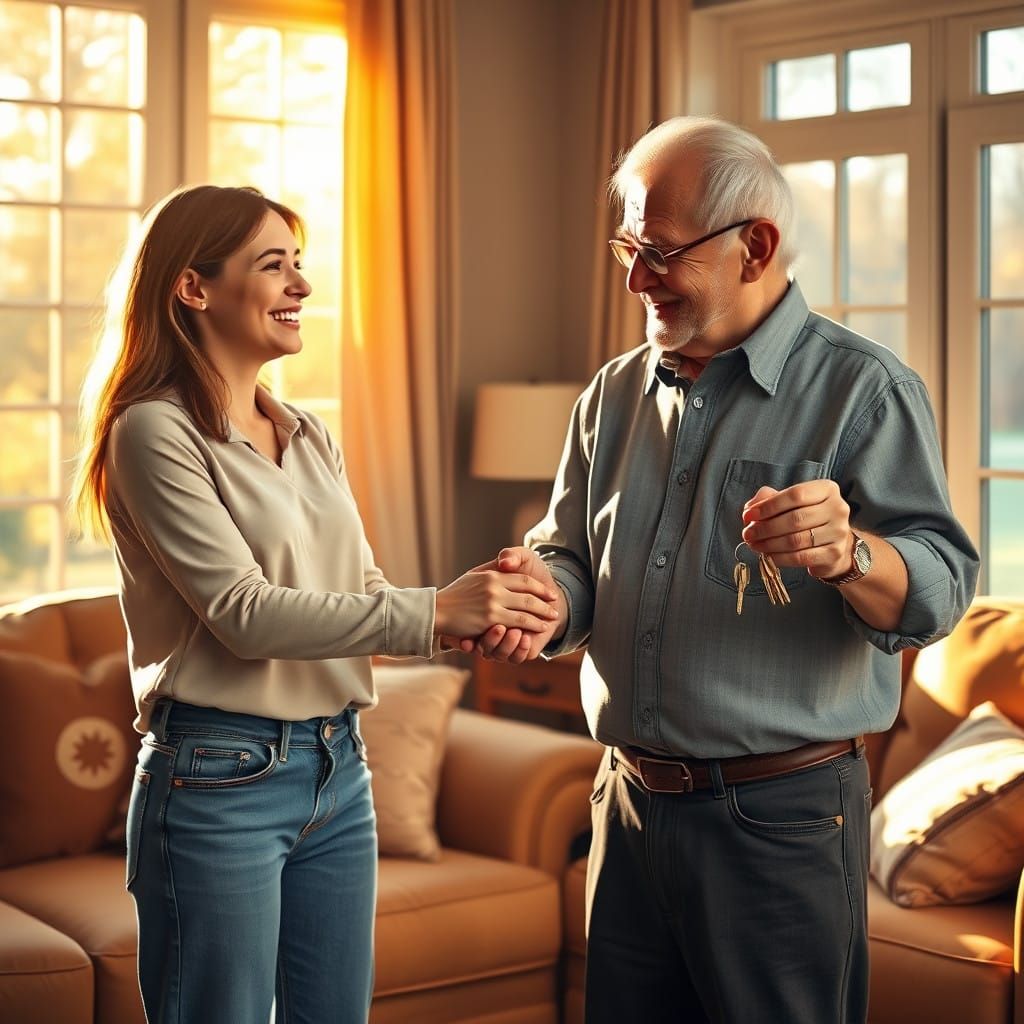 Heartwarming Moment of Mutual Agreement in a Serene Living R...