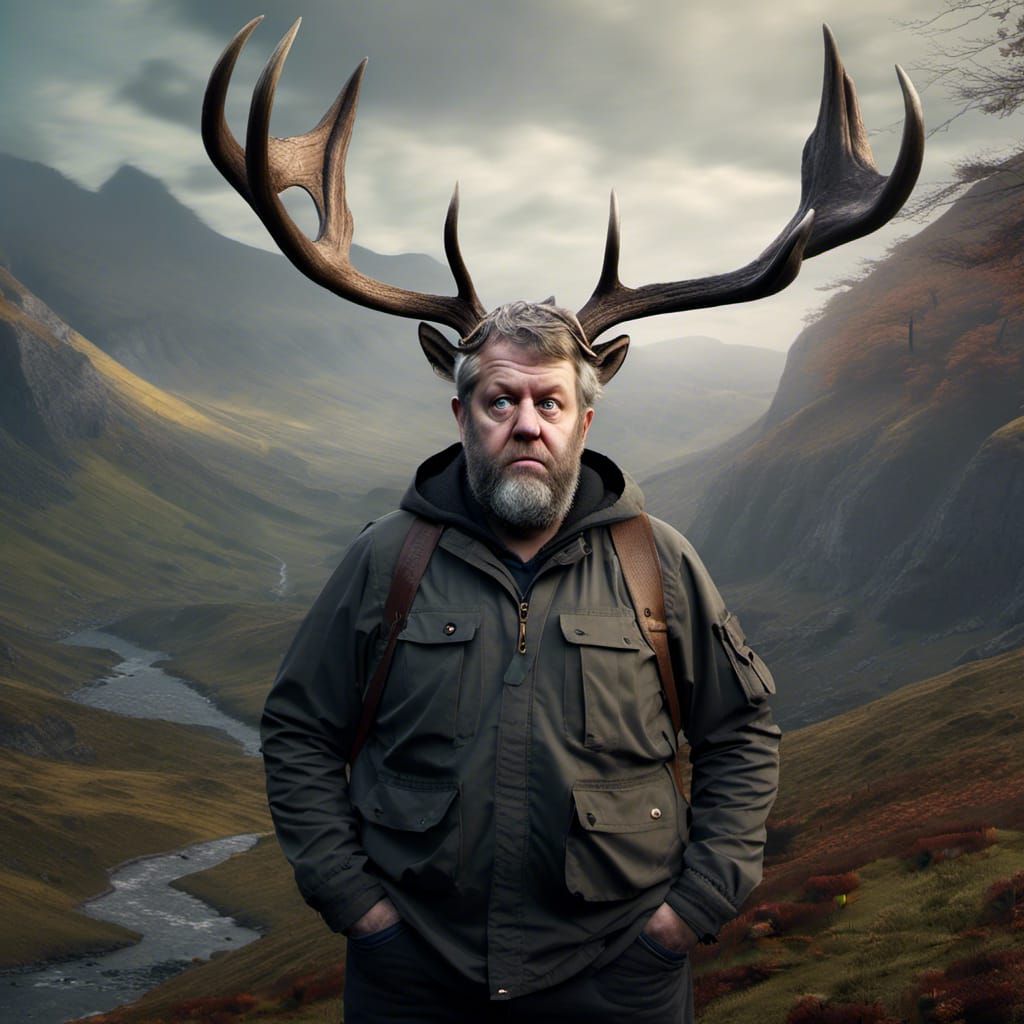 Deer Hybrid in Detailed Fantasy Art Style