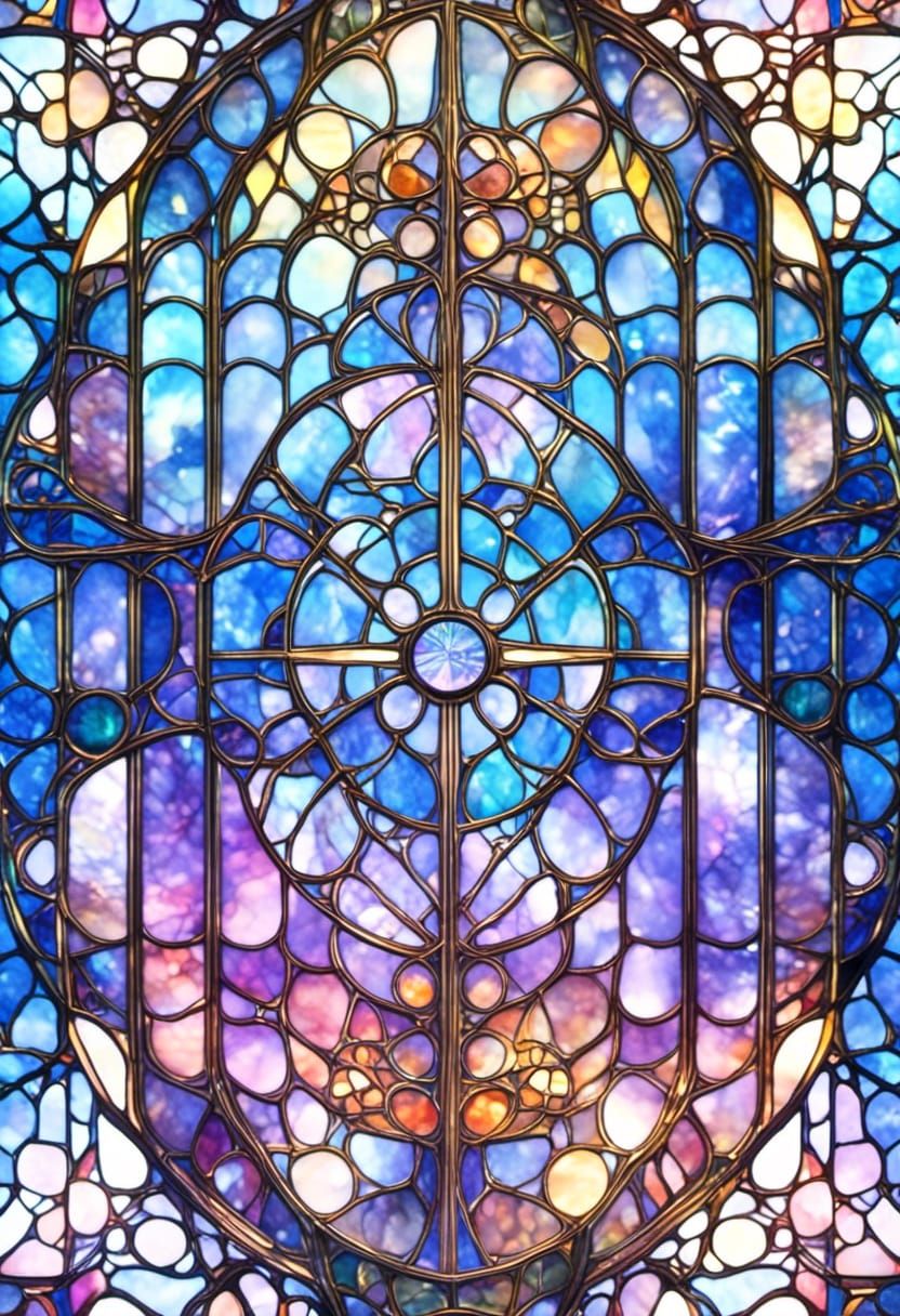 Guardians of the Vestals Portal in Art Nouveau Style