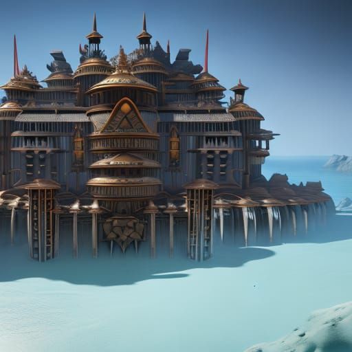 Fantastical Matte Painting in Deep Color