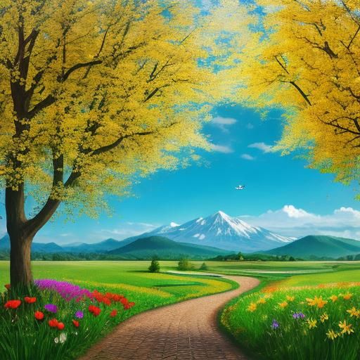 Springtime Nature Scene