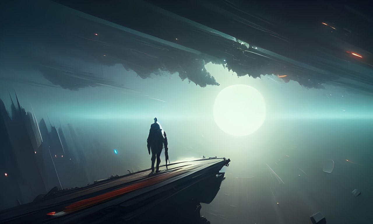 Weightless Earth: A Sci-Fi Masterpiece in Deep Color