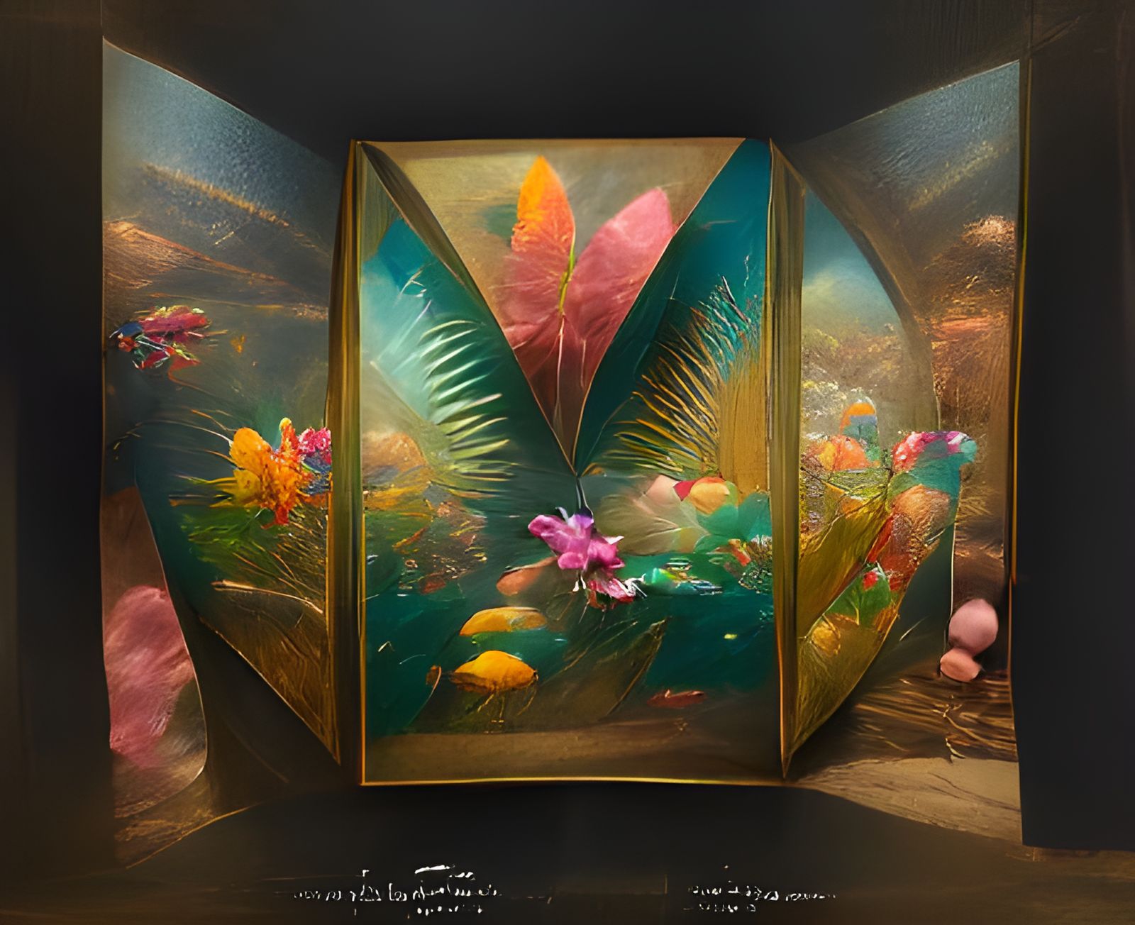 Tropical Fish in Lagoon: Psychedelic Surrealism