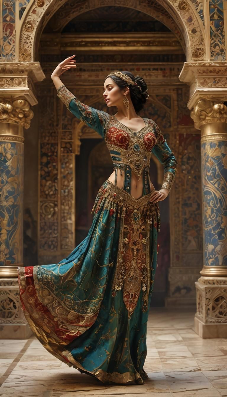 Herodias's Captivating Dance in Herod's Palace