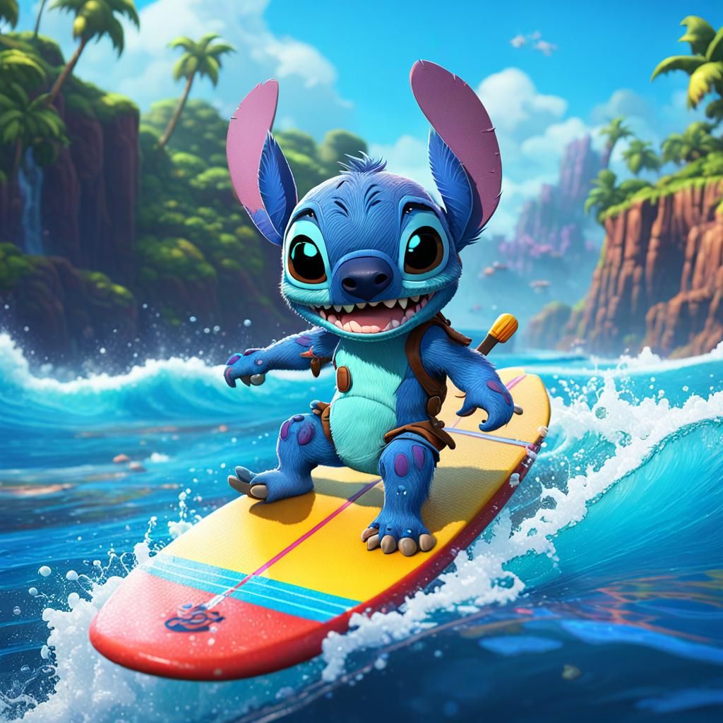 Walt Disney – Stitch 03 – Cinematic-Graphic-Style – 1:1 Form...