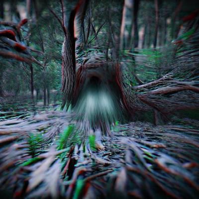 Ominous Forest Scene in 8K Resolution