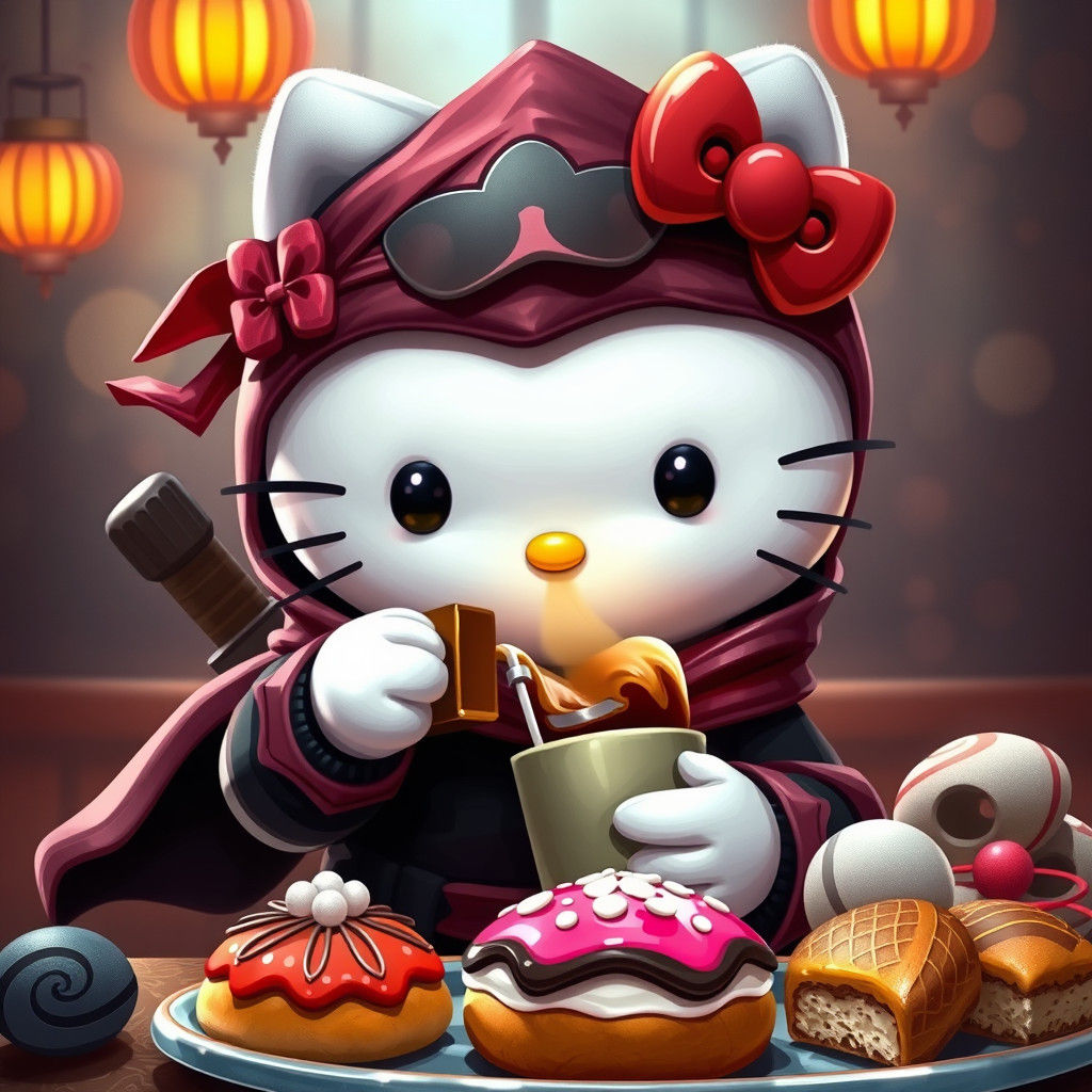 Hello Kitty Ninja: Detailed Matte Painting in Unreal Engine