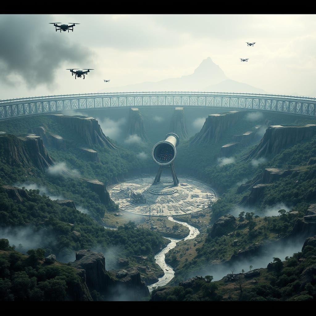 Massive Arena Concept Art for Survival Games