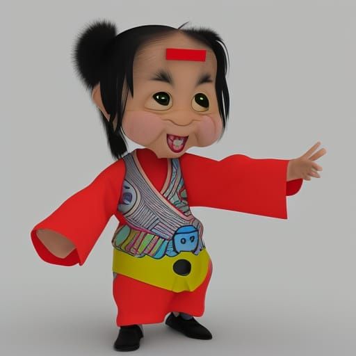 Okinawan Weezle Cartoon Character