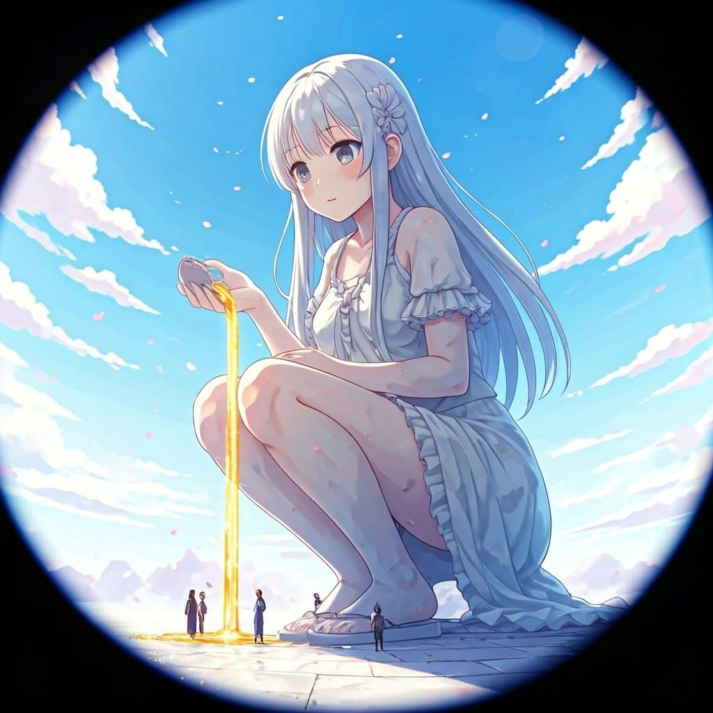 Monumental Kawaii Anime Statue Blessing Ceremony