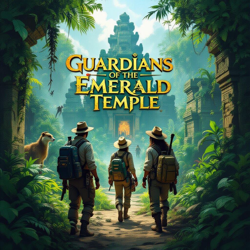 "Guardians of the Emerald Temple" Game-Cover