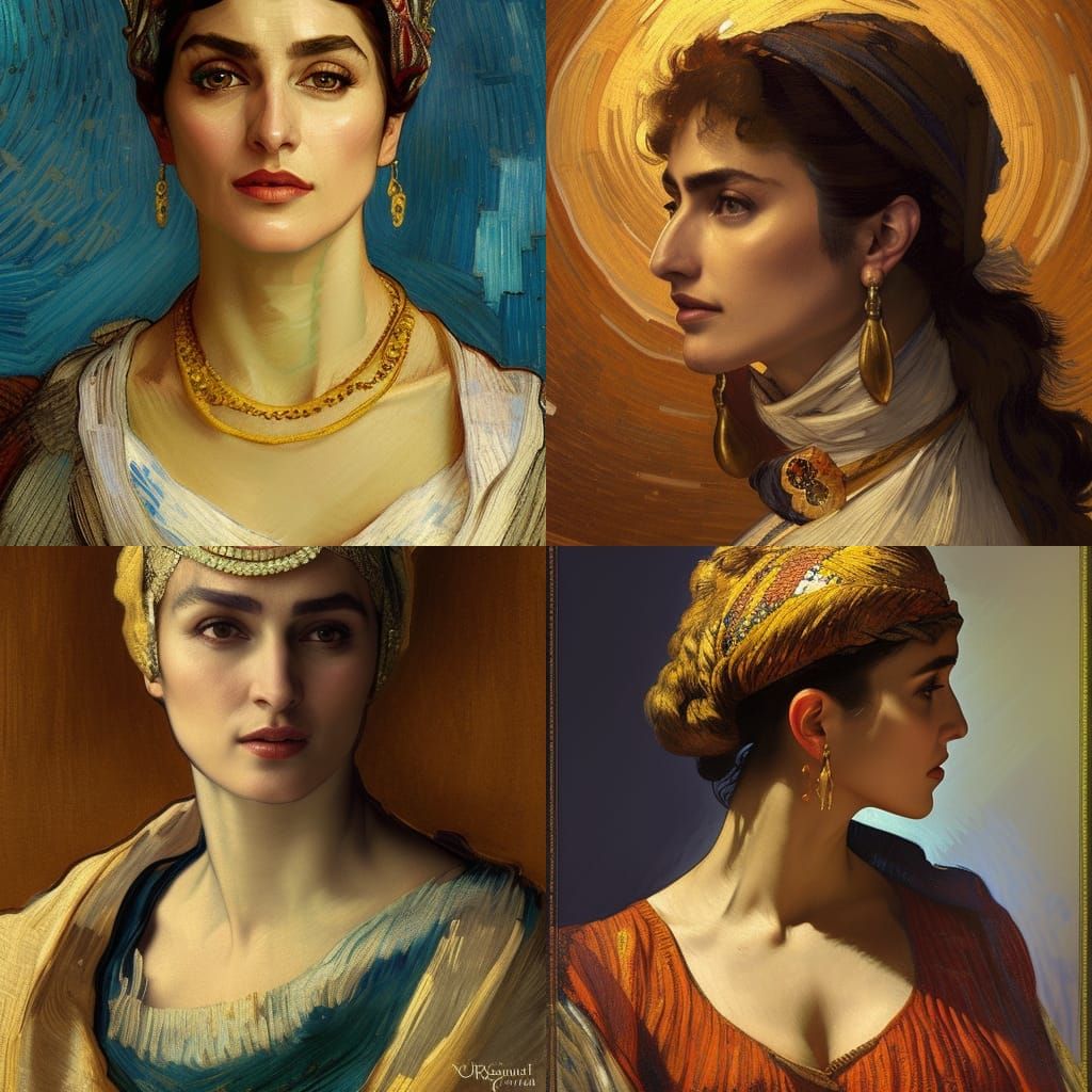 Sultana Portrait in Impressionistic Style