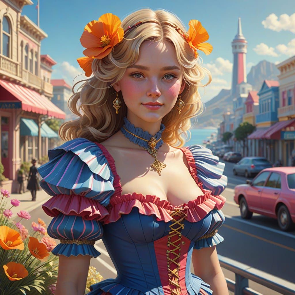 Elegant Victorian Maiden on Sunshine State Highway