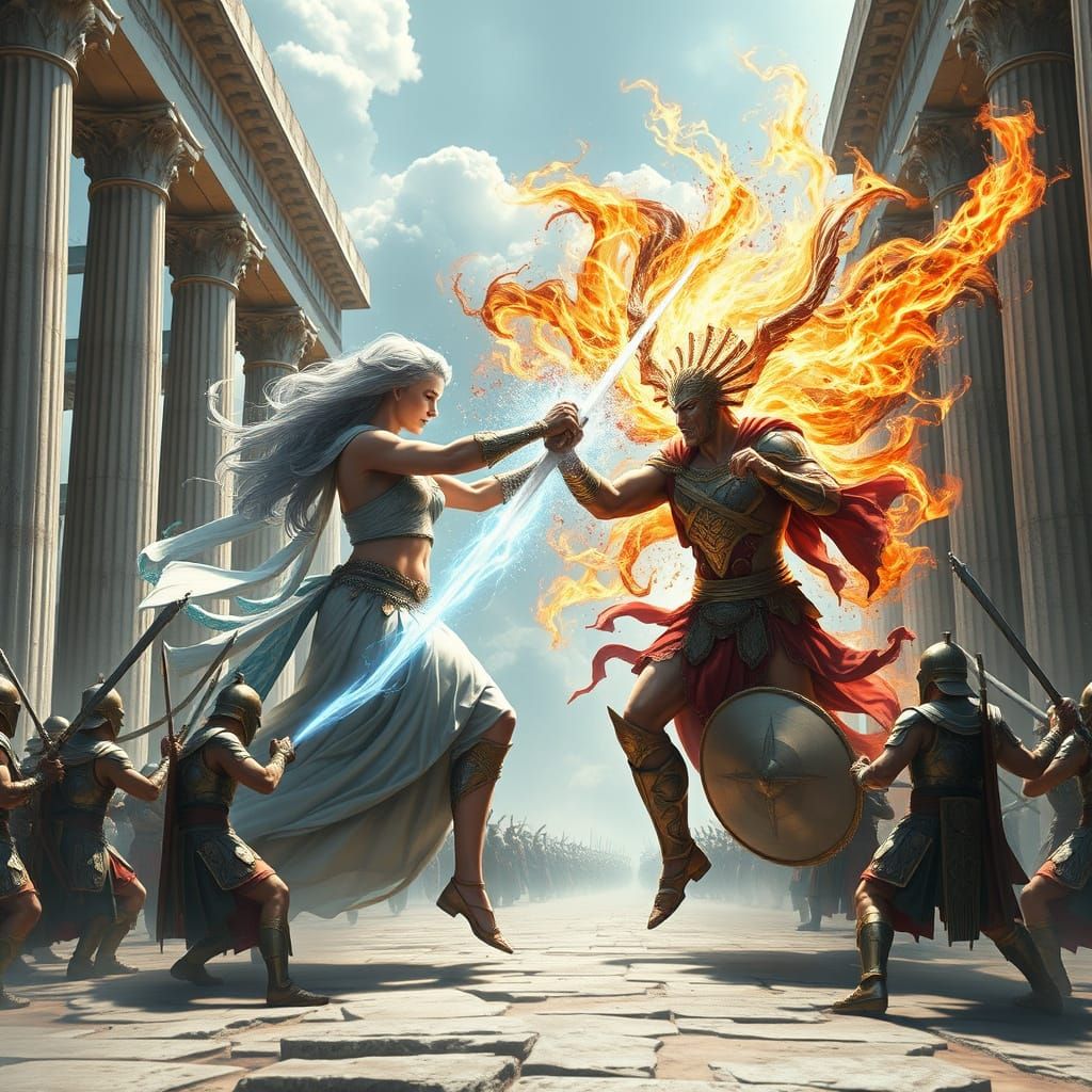 Goddesses and Gods Clash in Ancient Greek Landscape