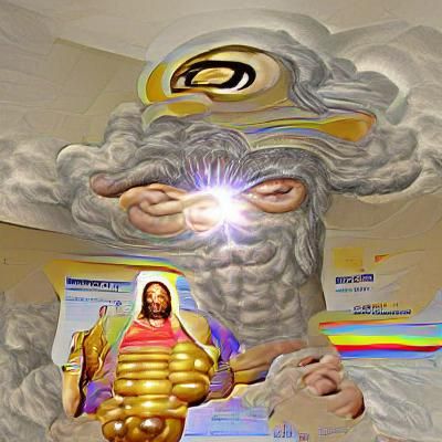 Radiant Deity Generated from Simple Prompt