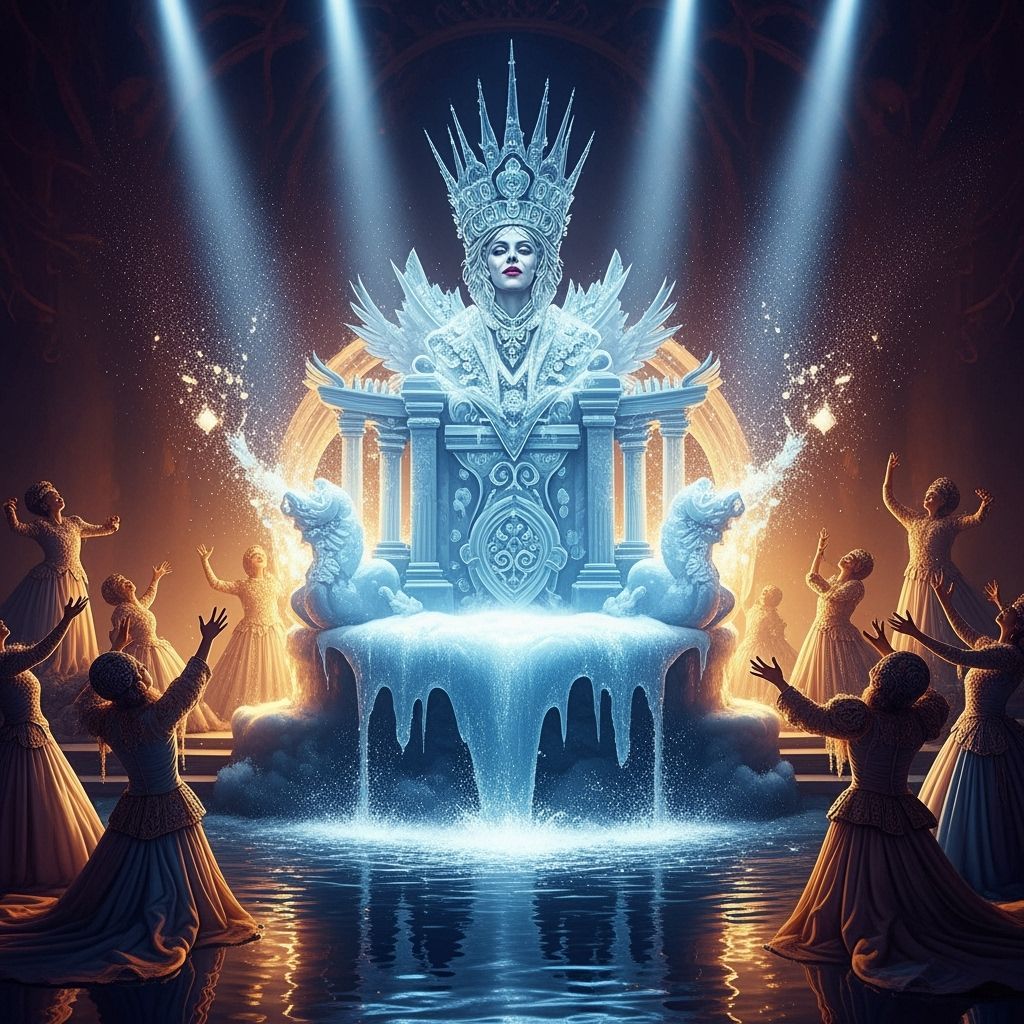 Melting Ice Sculpture: Luxurious Spectacle of Entropy