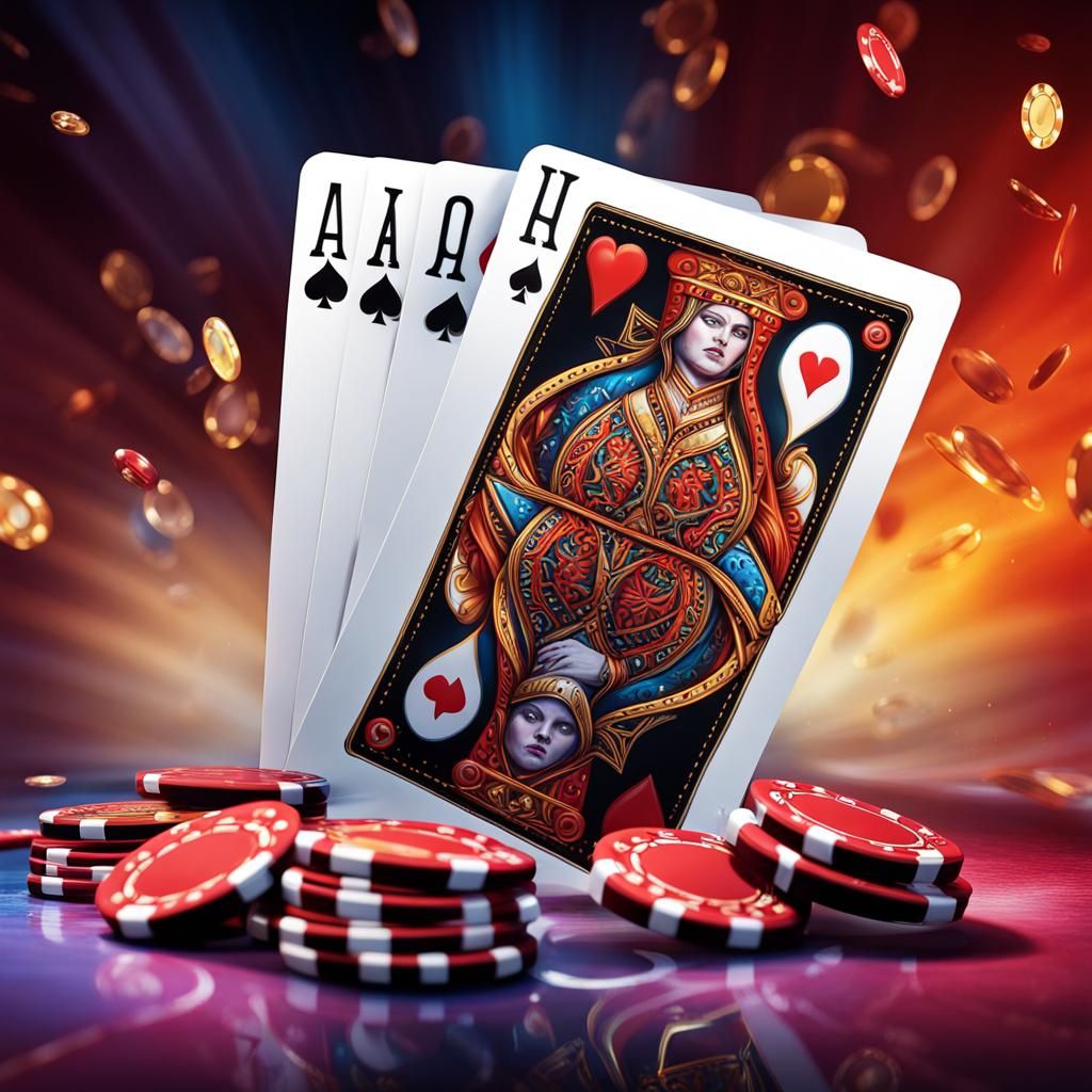 Poker Cards Perform Magic in Hyperrealistic Splash Art