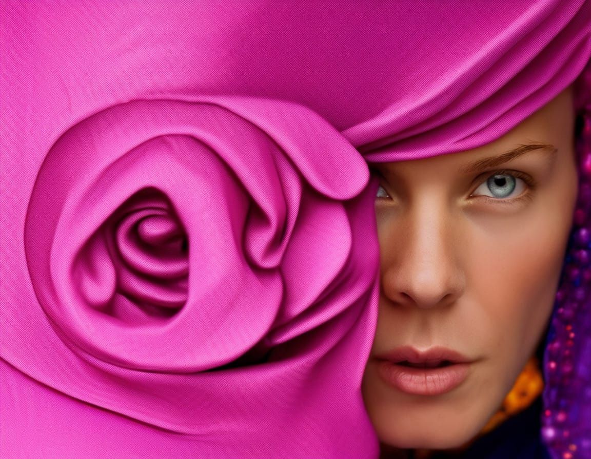 A Close-Up Portrait in Vibrant Color