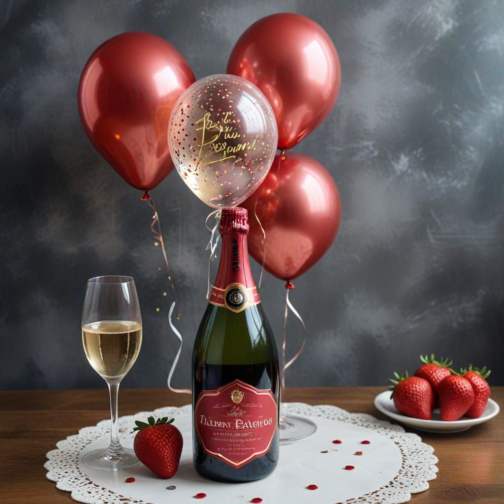 Vibrant New Year Celebration in a Whimsical Atmosphere