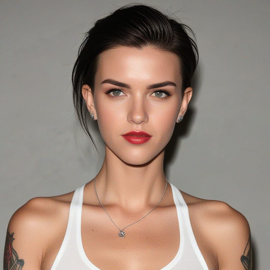 Ruby Rose in Cyberpunk Style