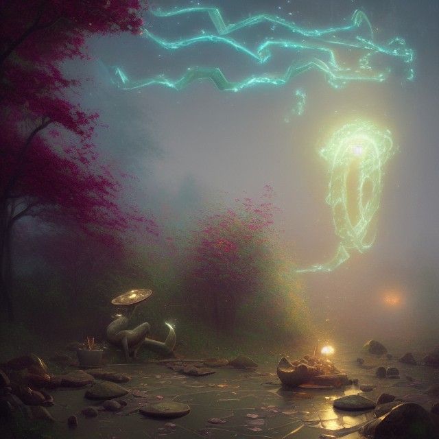 Surreal Multiverse Mocha Frappuccino with Volumetric Lightin...