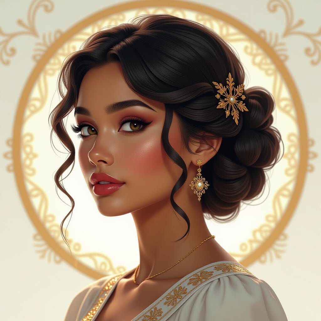 Hyperrealistic Portrait of the Color Brown