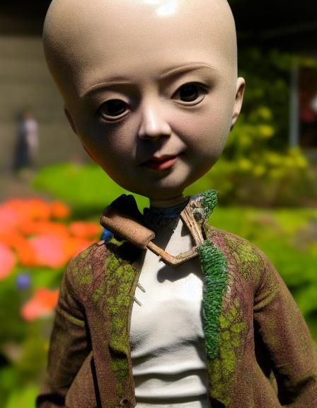 Bobbleheads in Mycelium Network: Detailed 3D Render