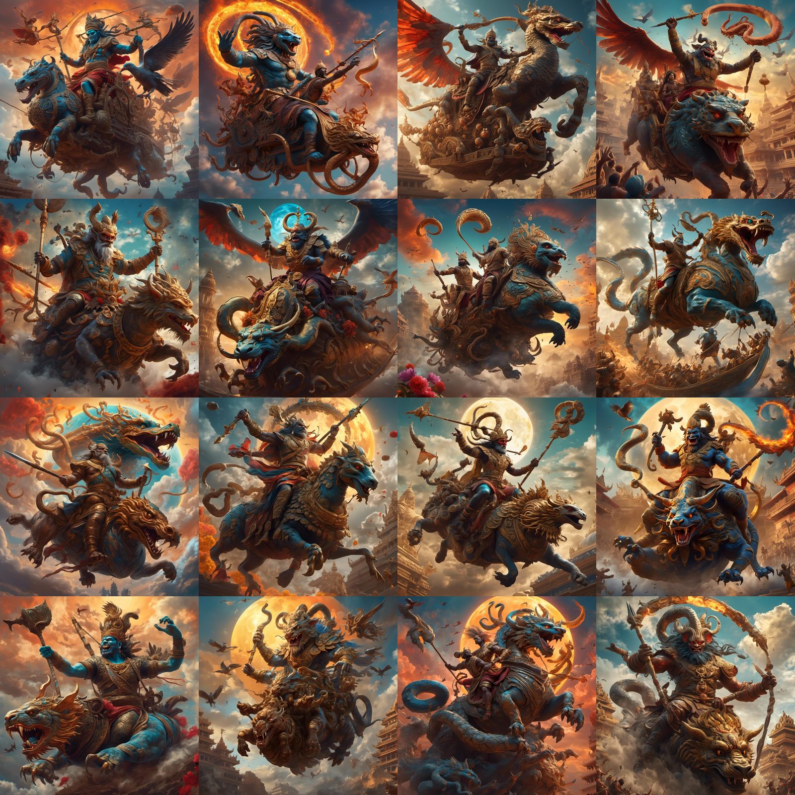 Ketu: Hyperrealistic Asura Demon in Eclipse