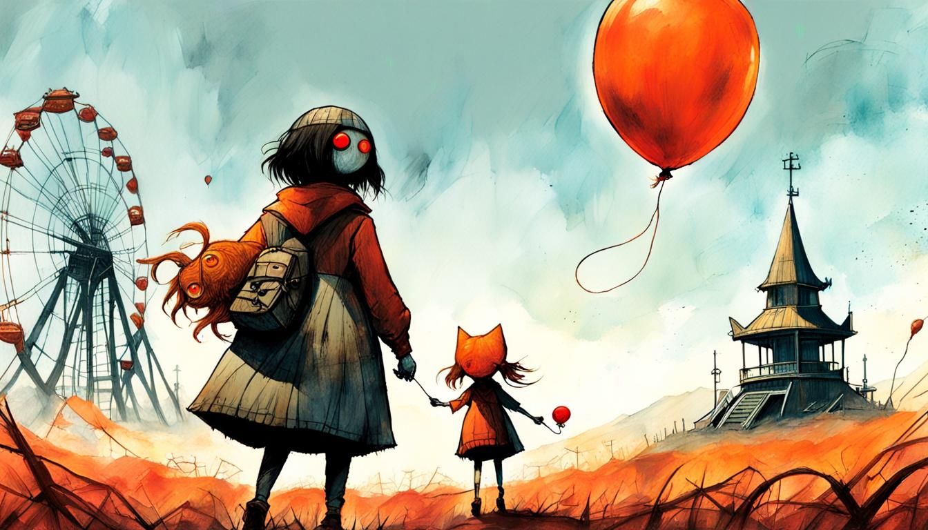 Raven and Trigon Visit an Amusement Park