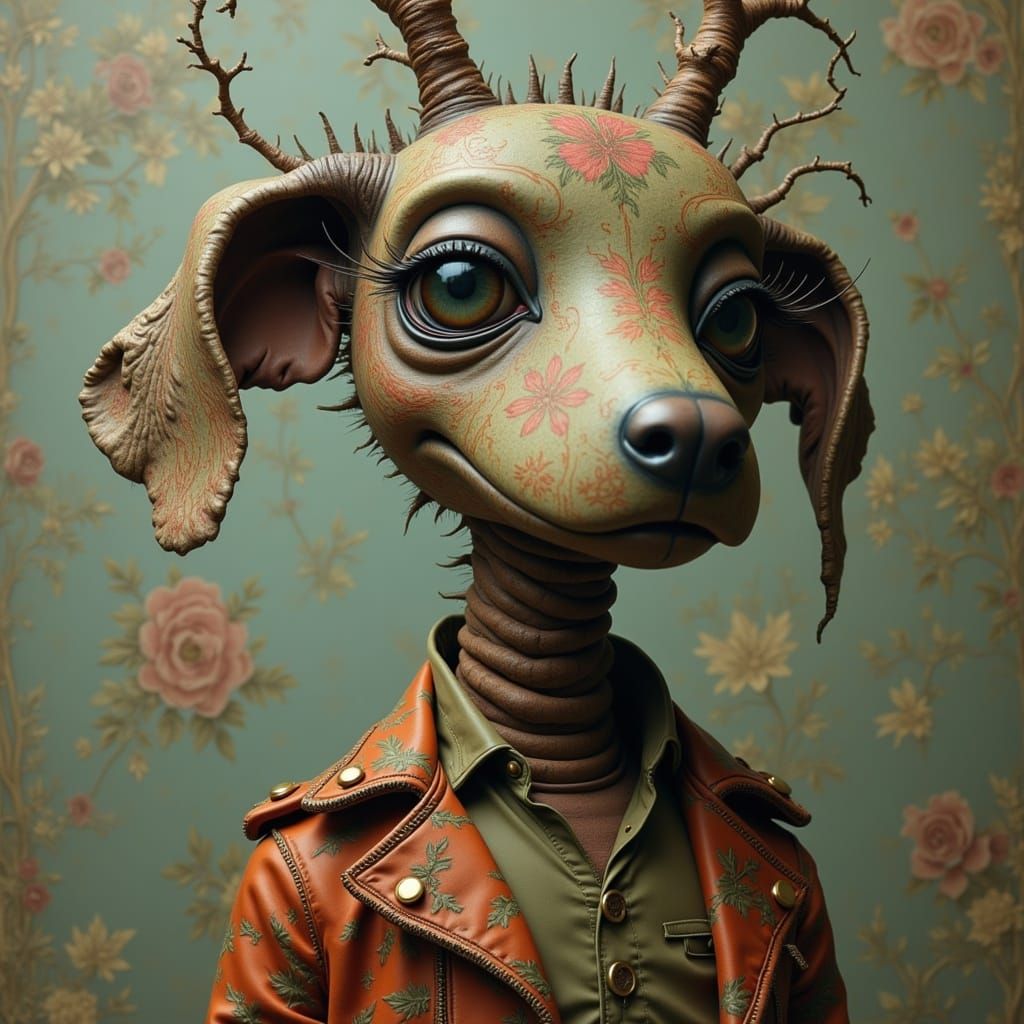 Vibrant Baroque-Inspired Canine Whimsy