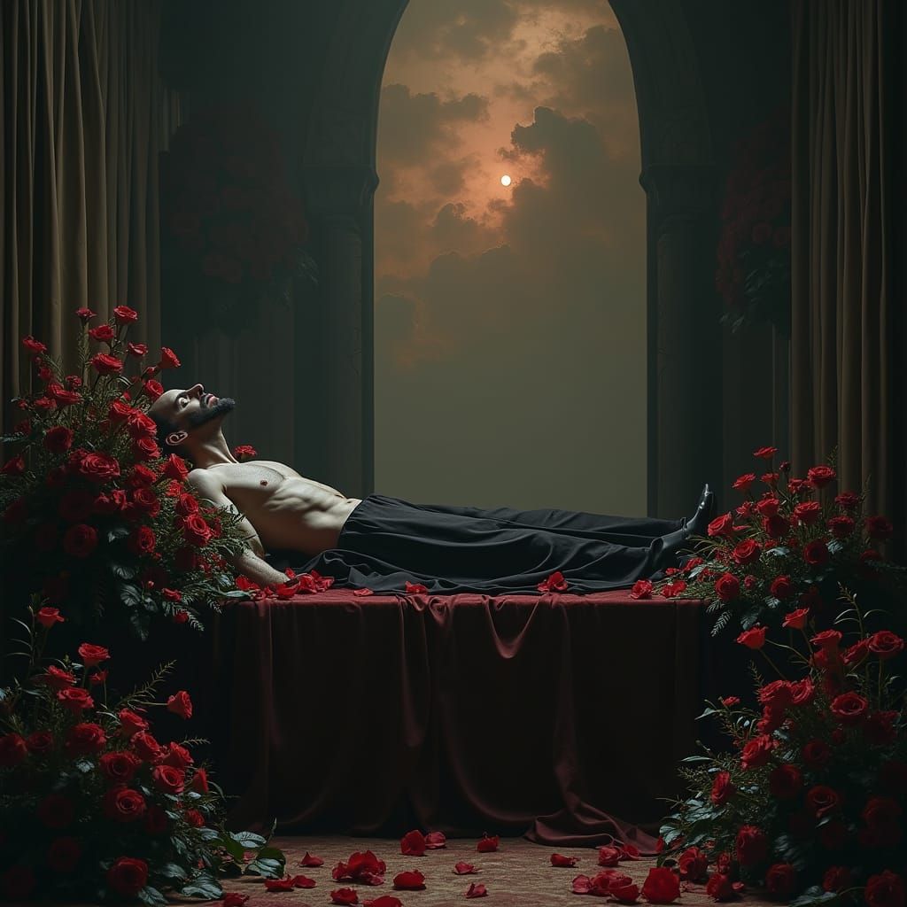 Mournful Elegy in Velvet Shadows