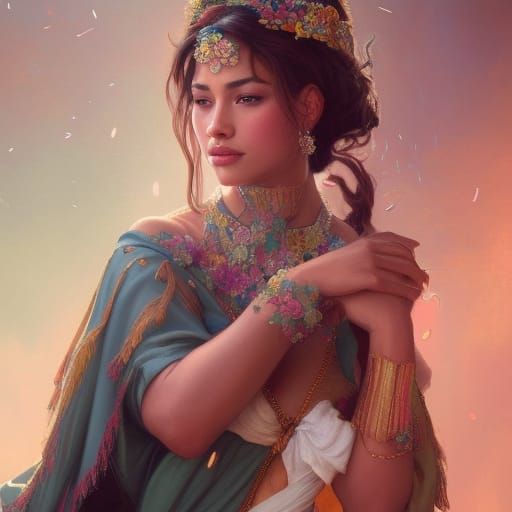 Mexican Princess Portrait in 8k Resolution